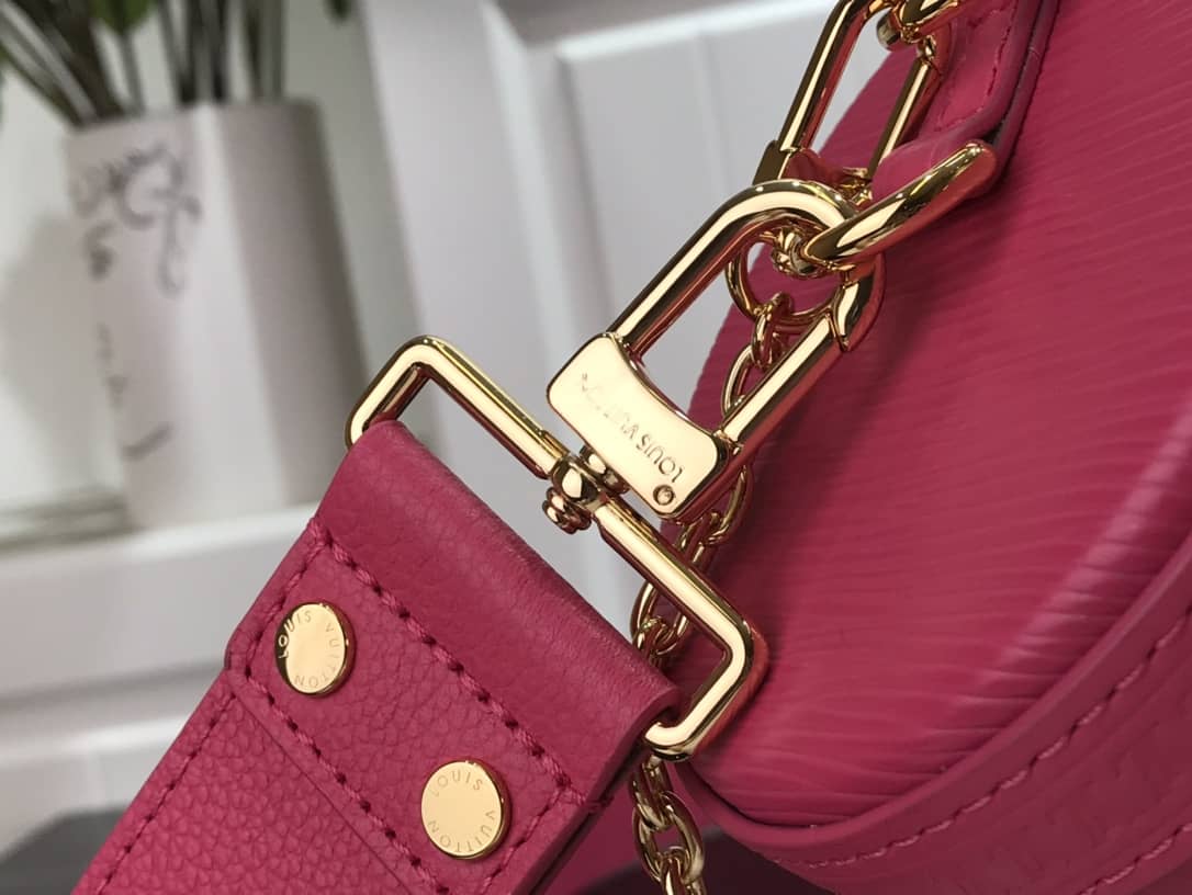 Louis Vuitton Papillon Trunk Monogram Chain Replica Crossbody Bag Pink M57836