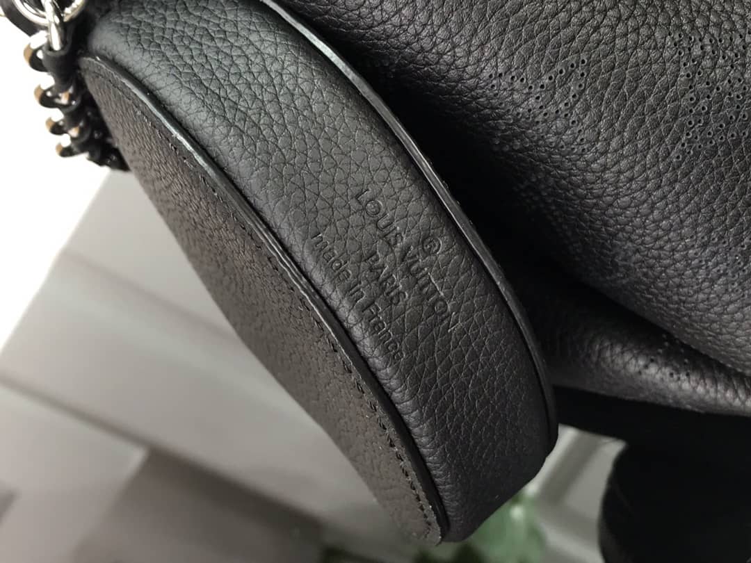 Louis Vuitton Bella Mahina Magnolia Leather Replica Bag Black M57068