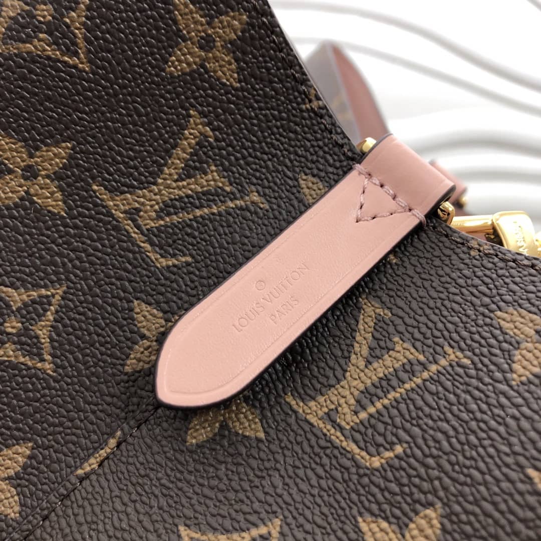 Louis Vuitton Neonoe Replica Bucket Bag Brown Pink M44020