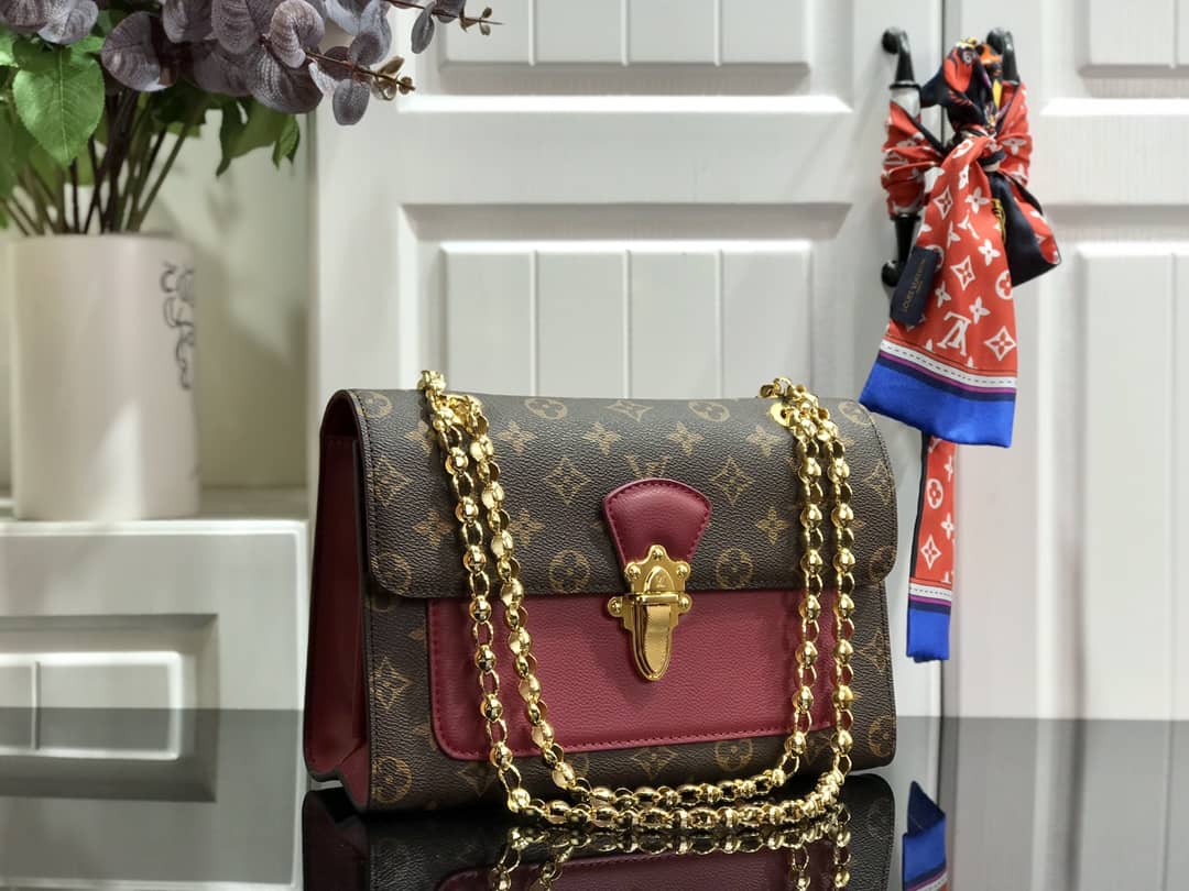 Louis Vuitton Monogram Canvas Victoire Chain Bag Replica Purple M41731