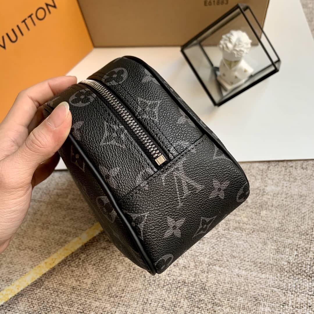 Louis Vuitton Monogram Canvas Toiletry Bag Replica Black M47527