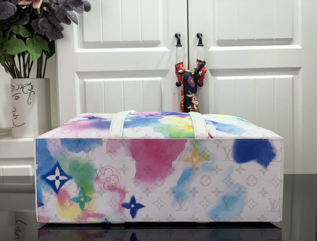 Louis Vuitton Weekend GM Watercolor Monogram Tote Replica Blue M45754