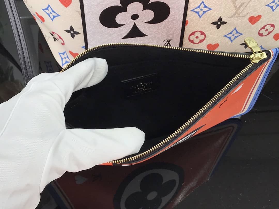 Louis Vuitton Game On Neverfull MM Tote Replica White M57462