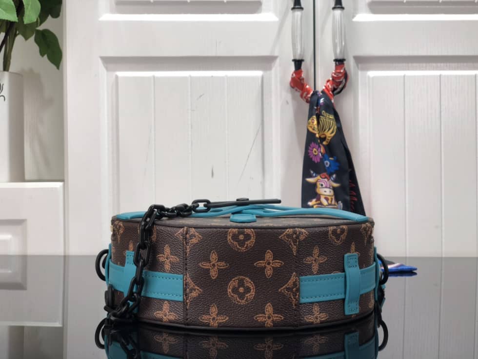 Louis Vuitton Wheel Box Monogram Blue M59706 Replica Crossbody Bag