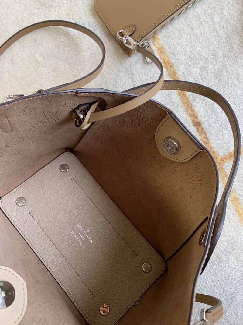 Louis Vuitton Mahina Hina PM Leather Tote Replica Apricot M54353