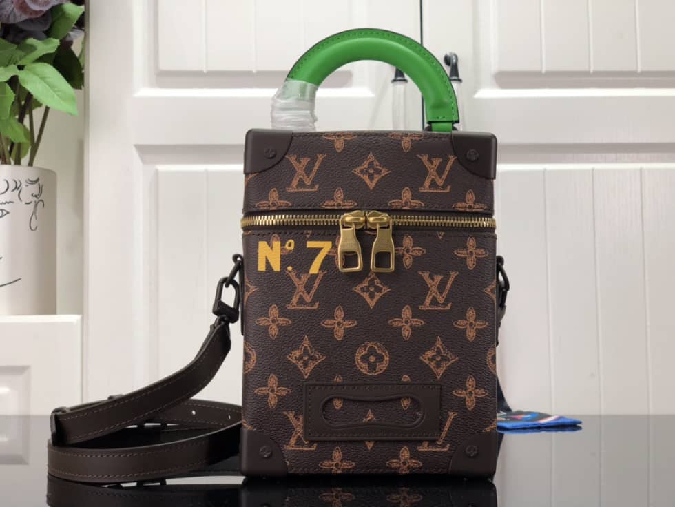 Louis Vuitton Vertical Box Trunk Monogram Brown M59664 Replica Shoulder Bag