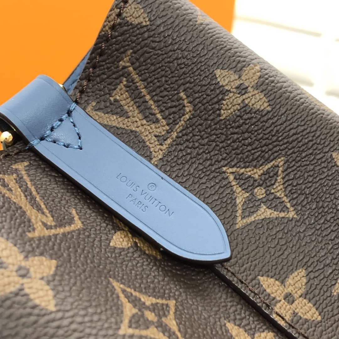 Louis Vuitton Noe Monogram Canvas Replica Bucket Bag Blue