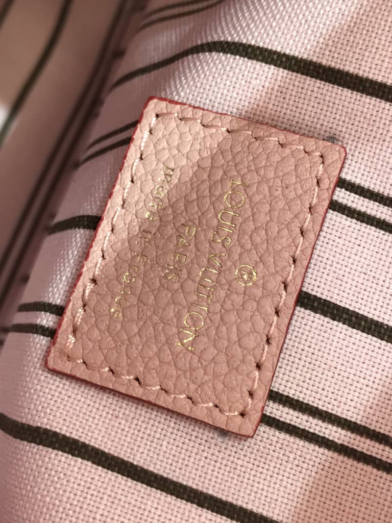 Louis Vuitton Pochette Metis Braided Monogram Empreinte Replica Pink M43942