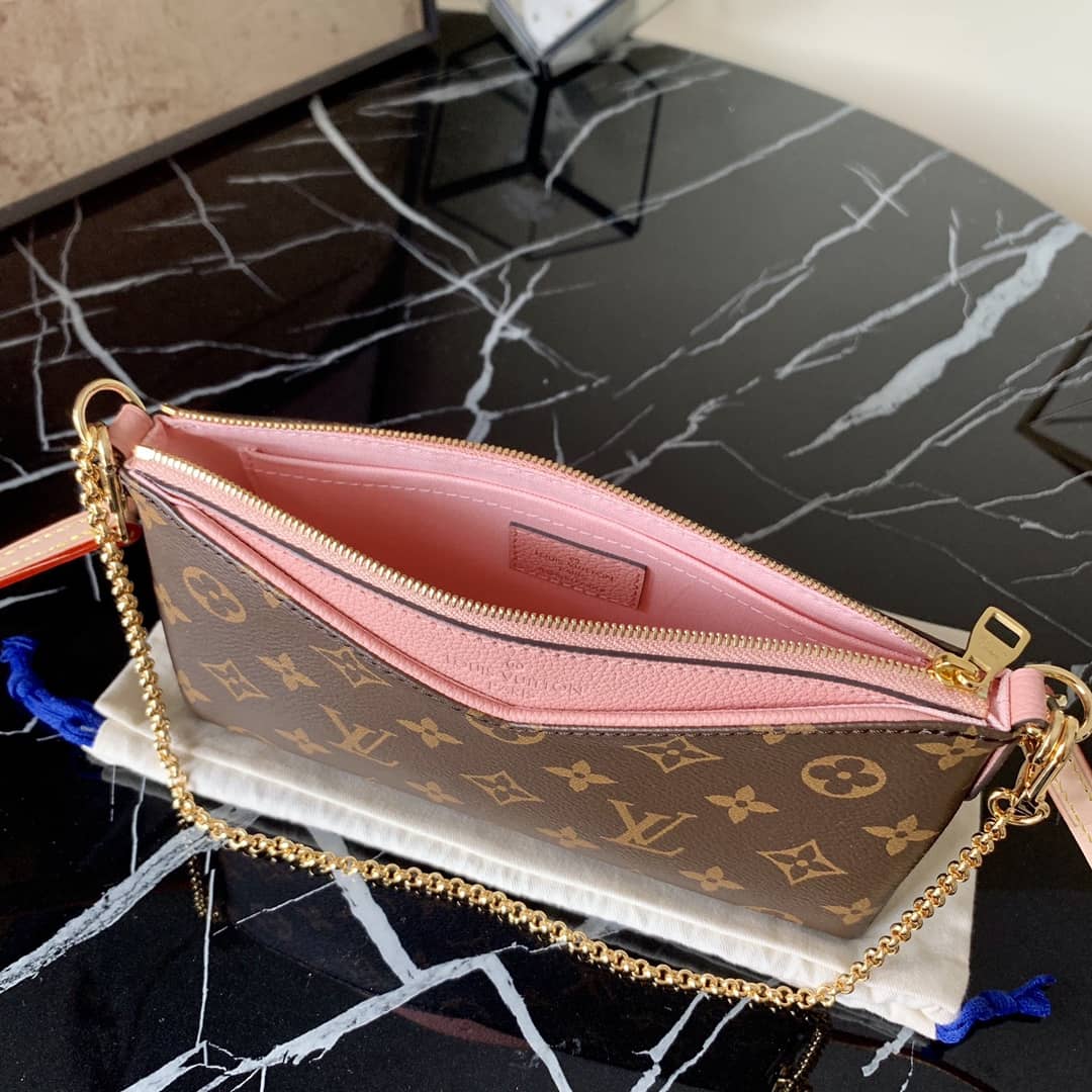 Louis Vuitton Pallas Replica Clutch Monogram 2way Pink M41638