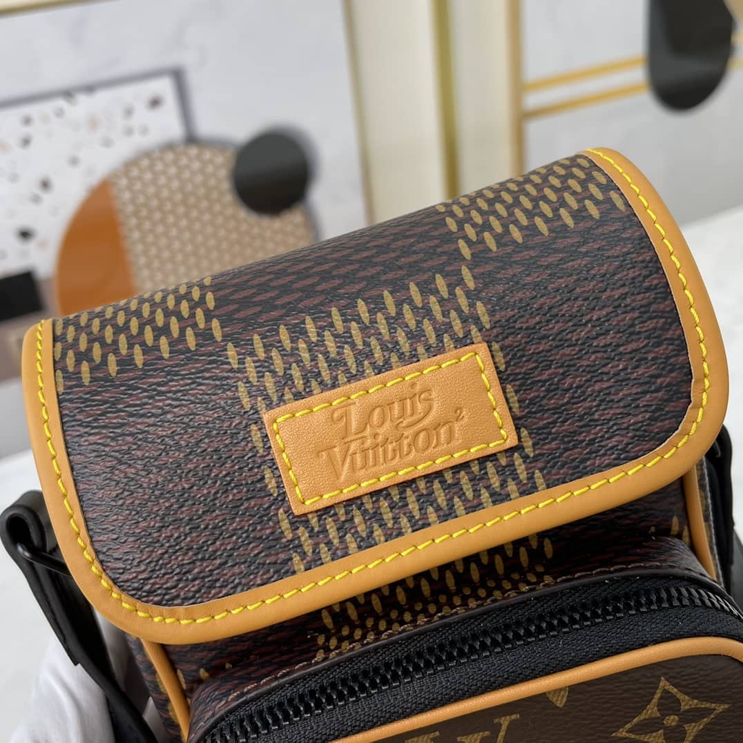 Louis Vuitton x Nigo Collab Damier Giant Crossbody Bag Replica N40357