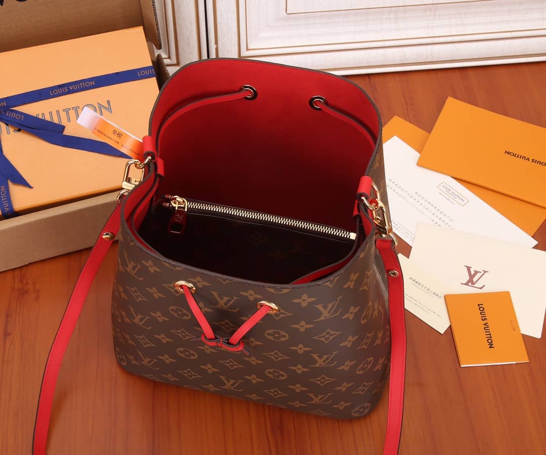 Louis Vuitton Neo Noe Replica Bucket Bag Brown M44021