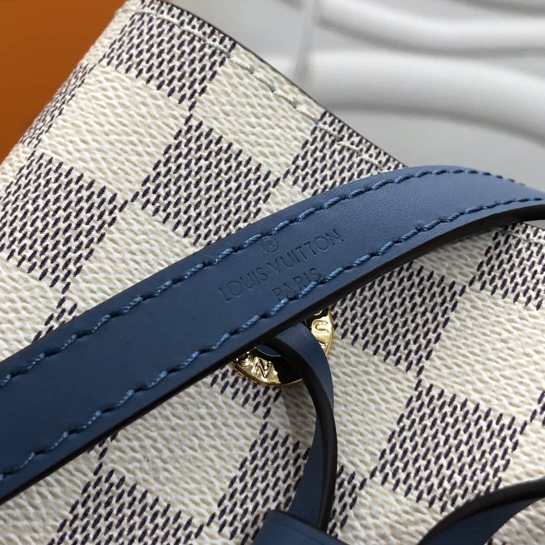 Louis Vuitton Noe Monogram Canvas Replica Bucket Bag Beige Blue