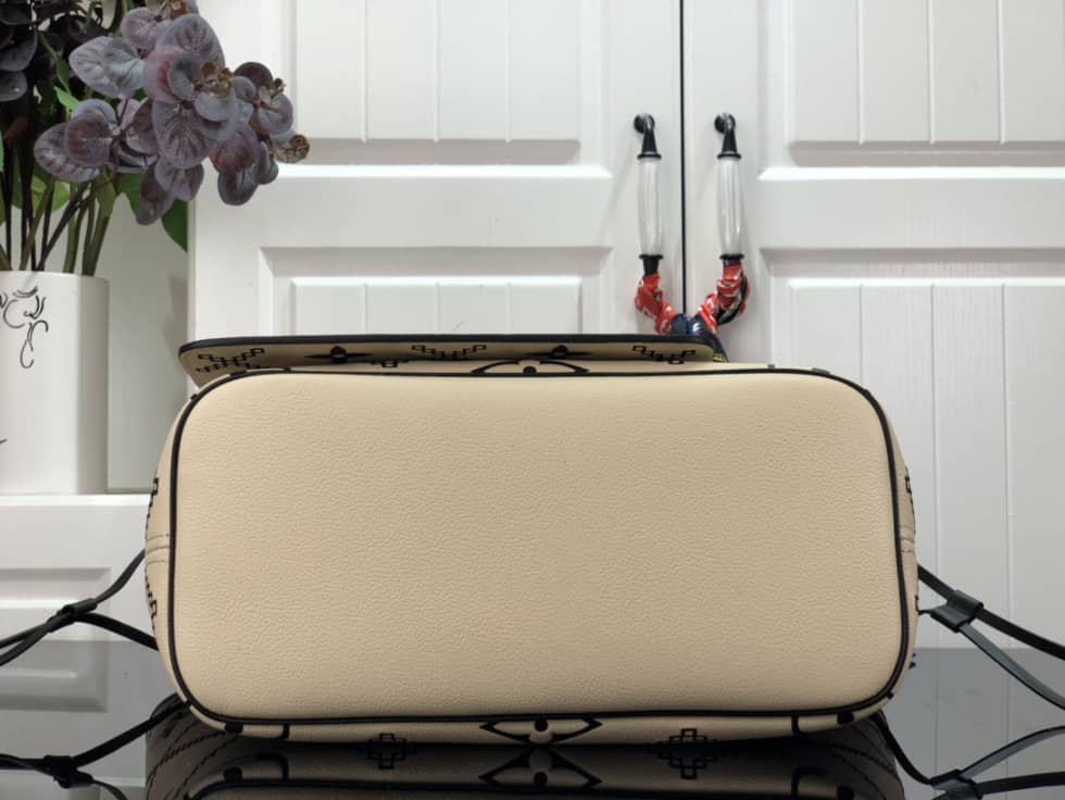 Louis Vuitton Monogram Empreinte Neverfull Cream M46039 Replica Tote