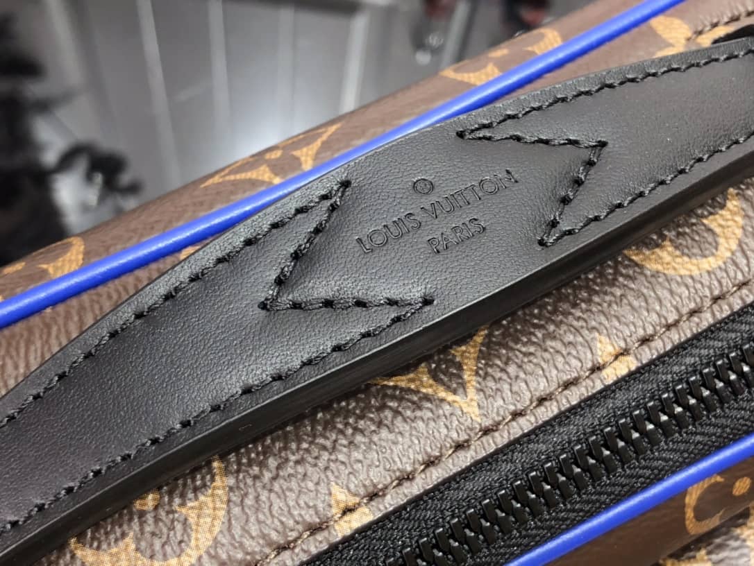 Louis Vuitton Lock Monogram Macassar Canvas Messenger Bag Replica M45806