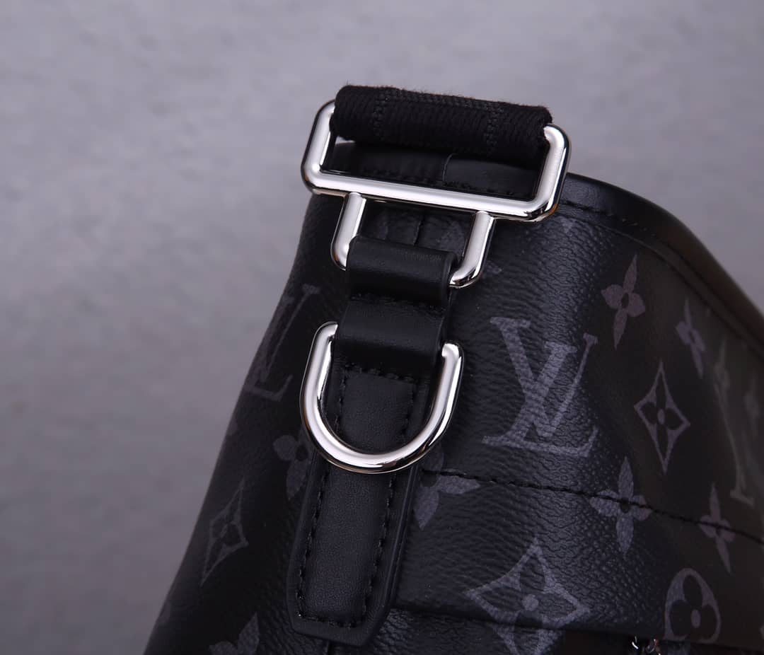 Louis Vuitton Besace Zippée Monogram MM Bag Replica Black M45214