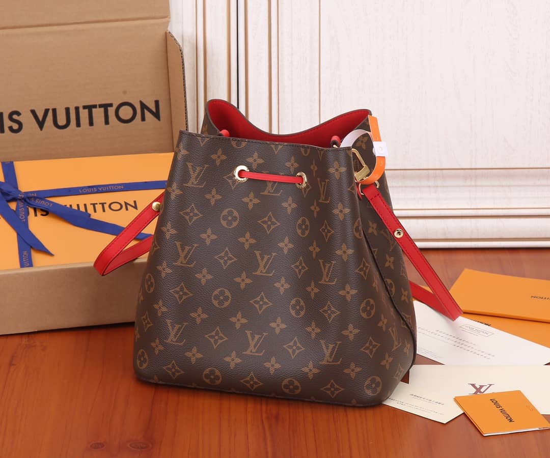 Louis Vuitton Neo Noe Replica Bucket Bag Brown M44021