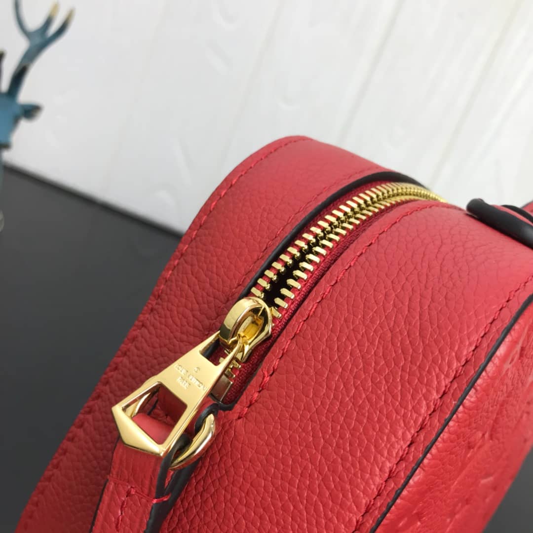 Louis Vuitton Saintonge Monogram Empreinte Replica Bag Red M44593