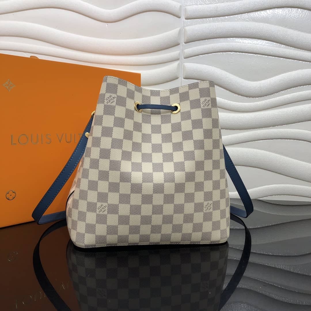 Louis Vuitton Neonoe Replica Bucket Bag Beige Blue M44020