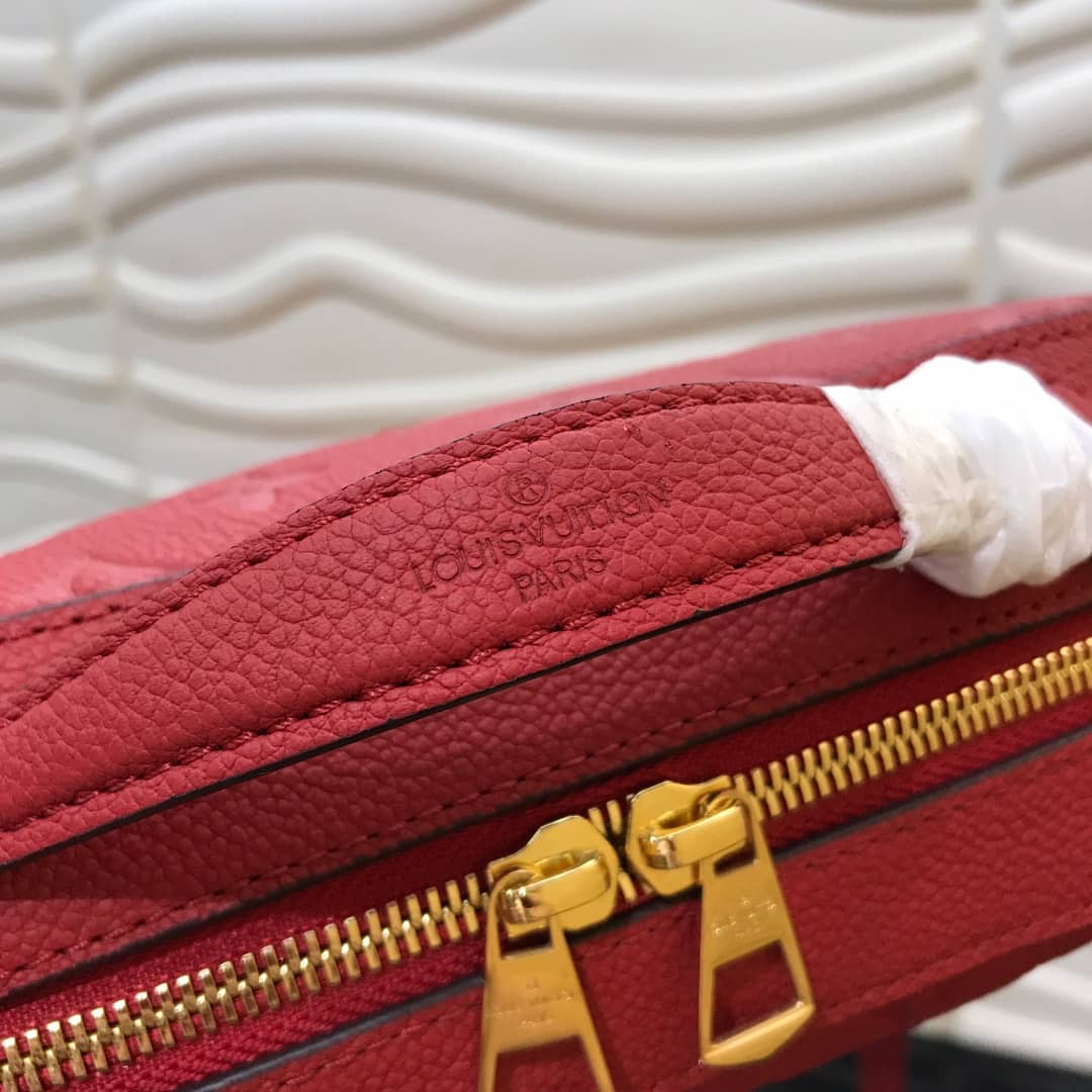 Louis Vuitton Monogram Empreinte Saintonge Replica Bag Red M44606