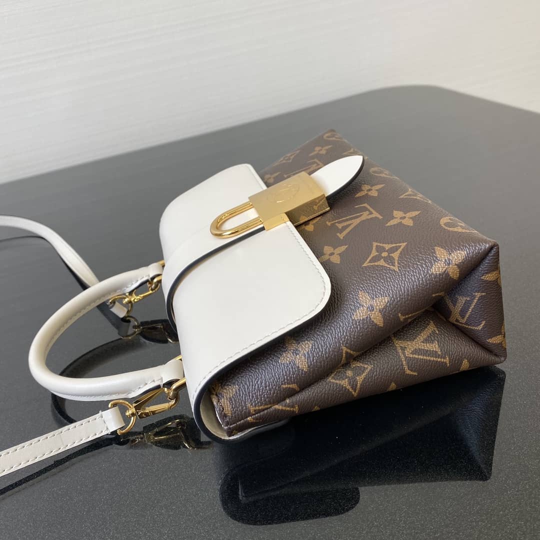 Louis Vuitton Monogram Canvas Locky BB Bag Replica White M44321