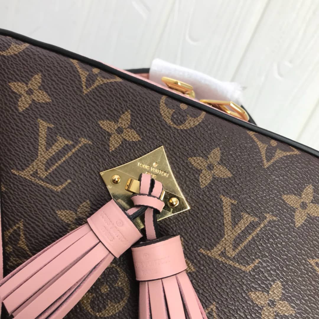 Louis Vuitton Canvas Saintonge Replica Camera Bag Pink M43555