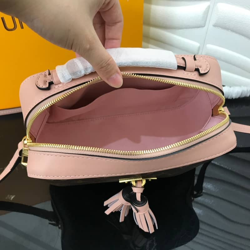 Louis Vuitton Saintonge Monogram Canvas Replica Shoulder Bag Pink M43557