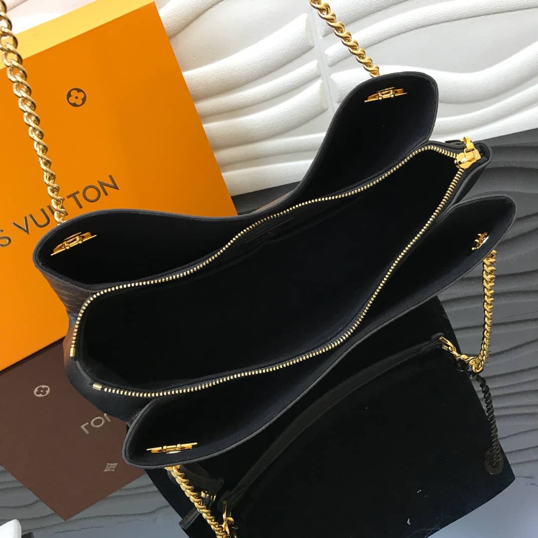 Louis Vuitton Surene MM Monogram Chain Shoulder Bag Replica Black M43772