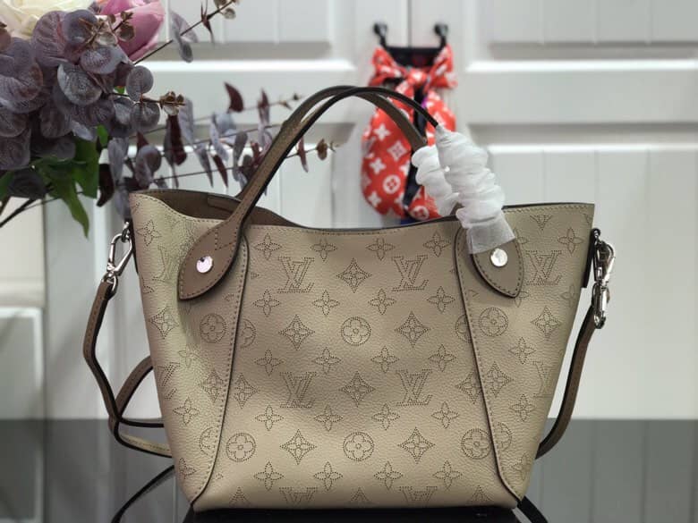 Louis Vuitton Mahina Hina PM Leather Tote Replica Apricot M54353