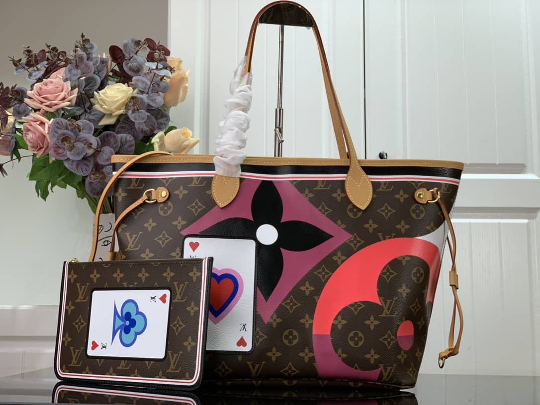 Louis Vuitton Monogram Game On Neverfull MM Tote Replica M57452