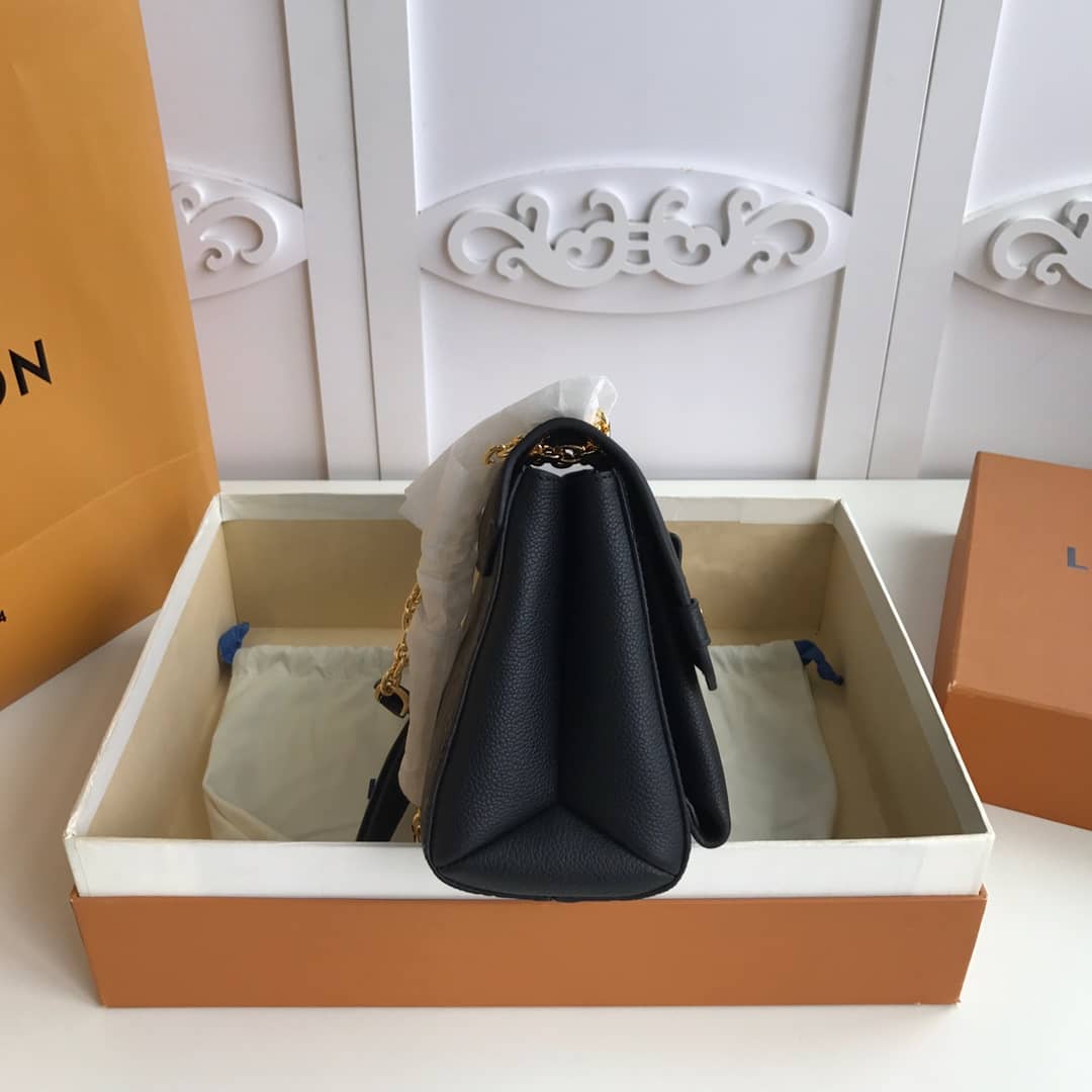 Louis Vuitton Monogram Empreinte Vavin PM Chain Replica Shoulder Bag Black M44151