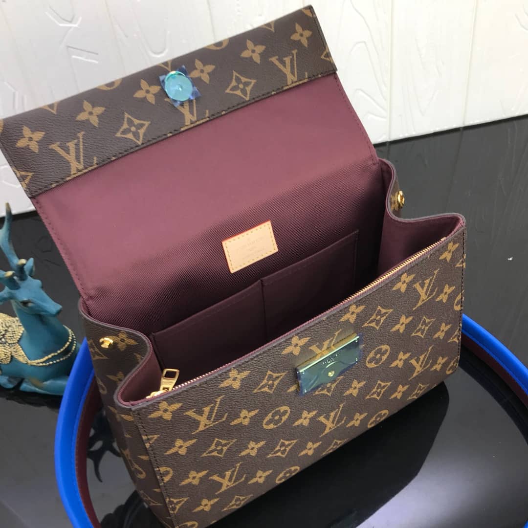Louis Vuitton Cluny BB Monogram Canvas Shoulder Handbag Replica Purple M42738