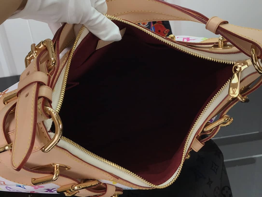 Louis Vuitton Monogram Multi Color Greta Shoulder Bag Replica White M40196