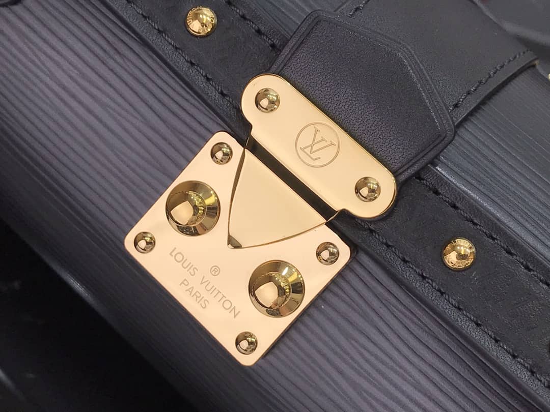 Louis Vuitton Papillon Trunk Monogram Chain Replica Crossbody Bag Black M57835