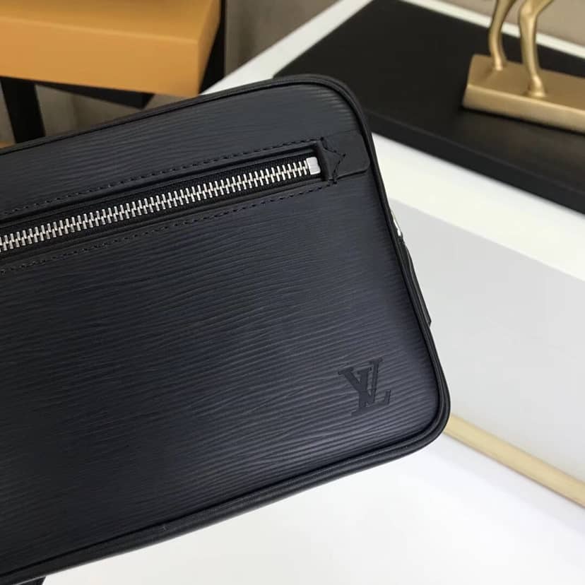Louis Vuitton Kasai Clutch Epi Leather Replica Black M51726