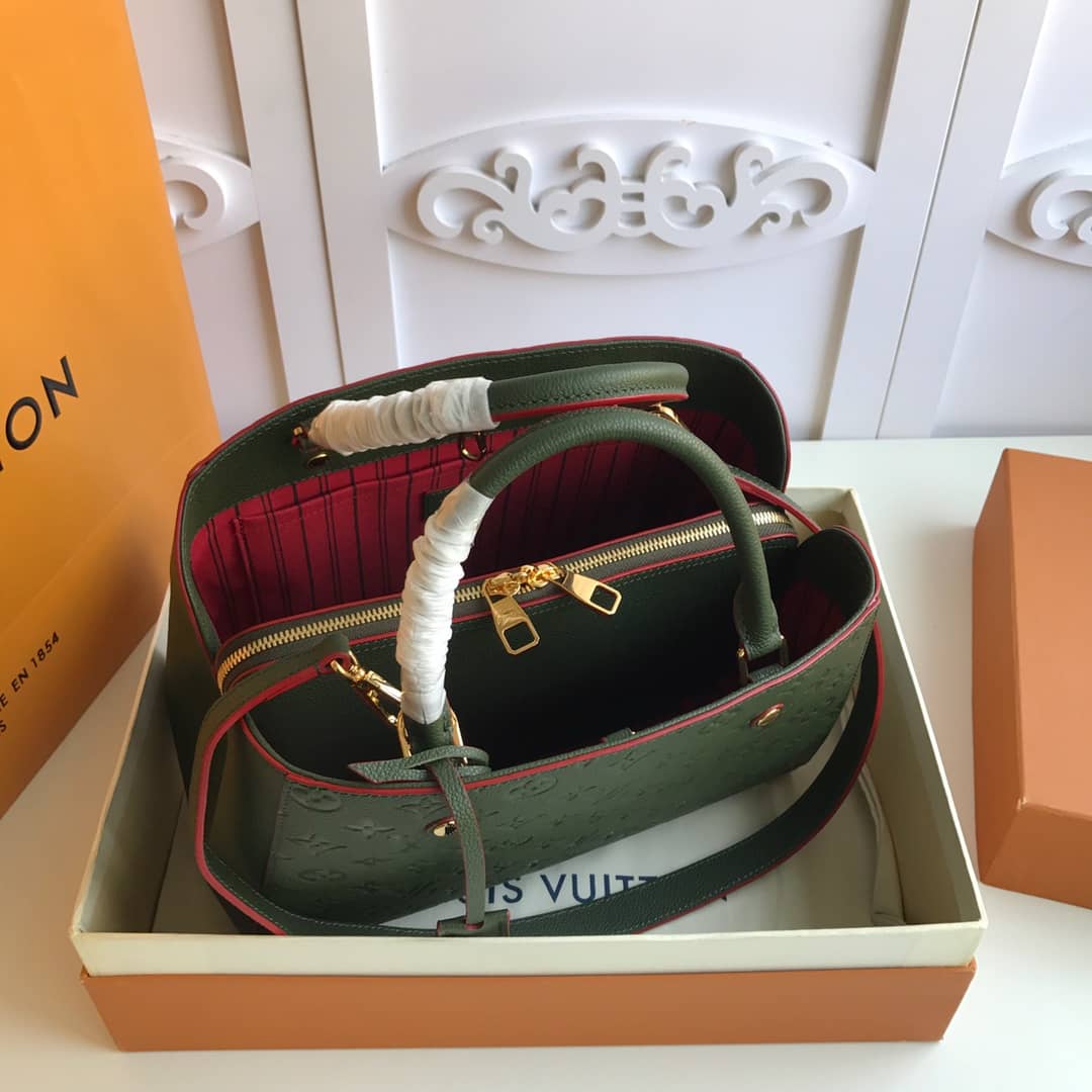 Louis Vuitton Monogram Montaigne MM Shoulder Bag Replica Green M41048