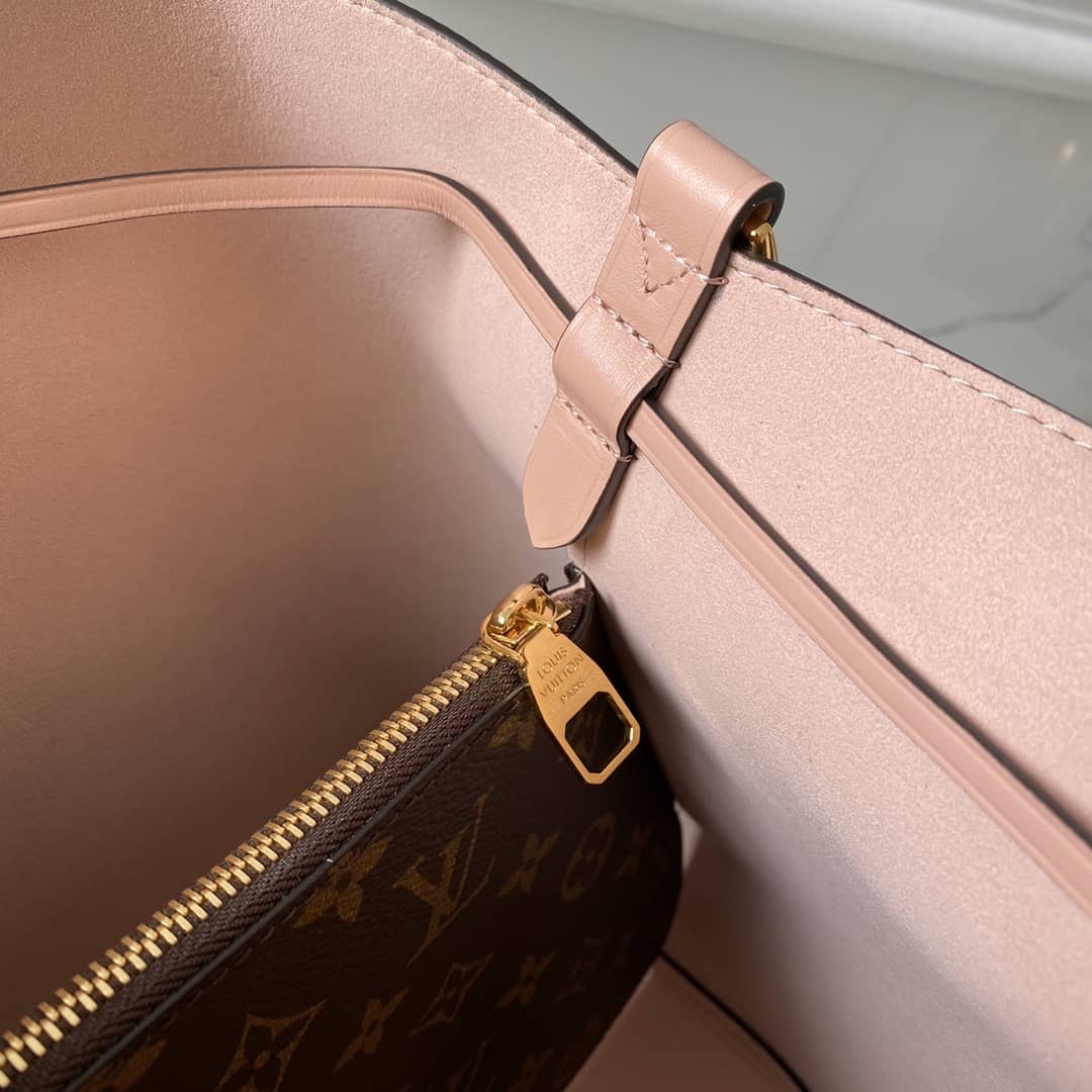 Louis Vuitton Neo Noe Monogram Replica Drawstring Bag Rose M44022