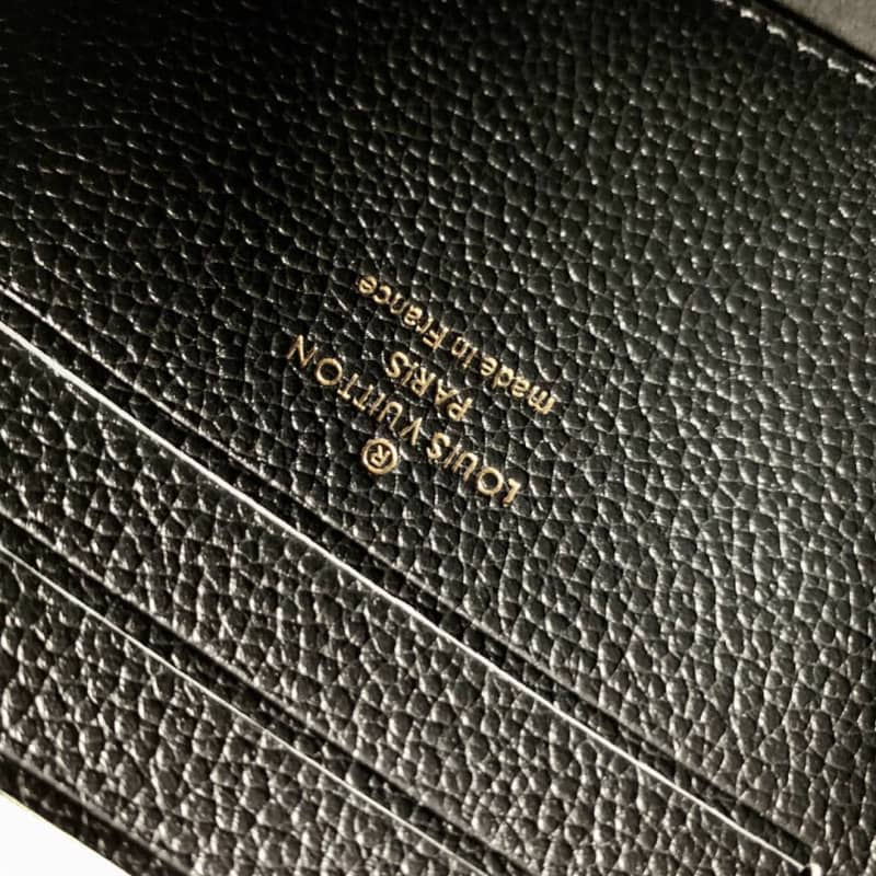 Louis Vuitton Pochette Melanie MM Monogram Empreinte Replica Clutch Black M68705
