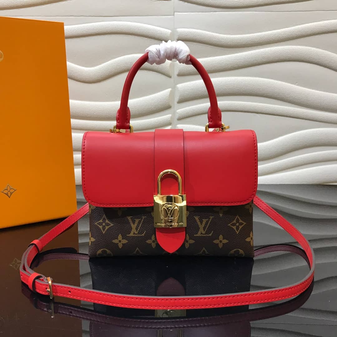 Louis Vuitton Locky BB Replica Shoulder Handbag Red M44080