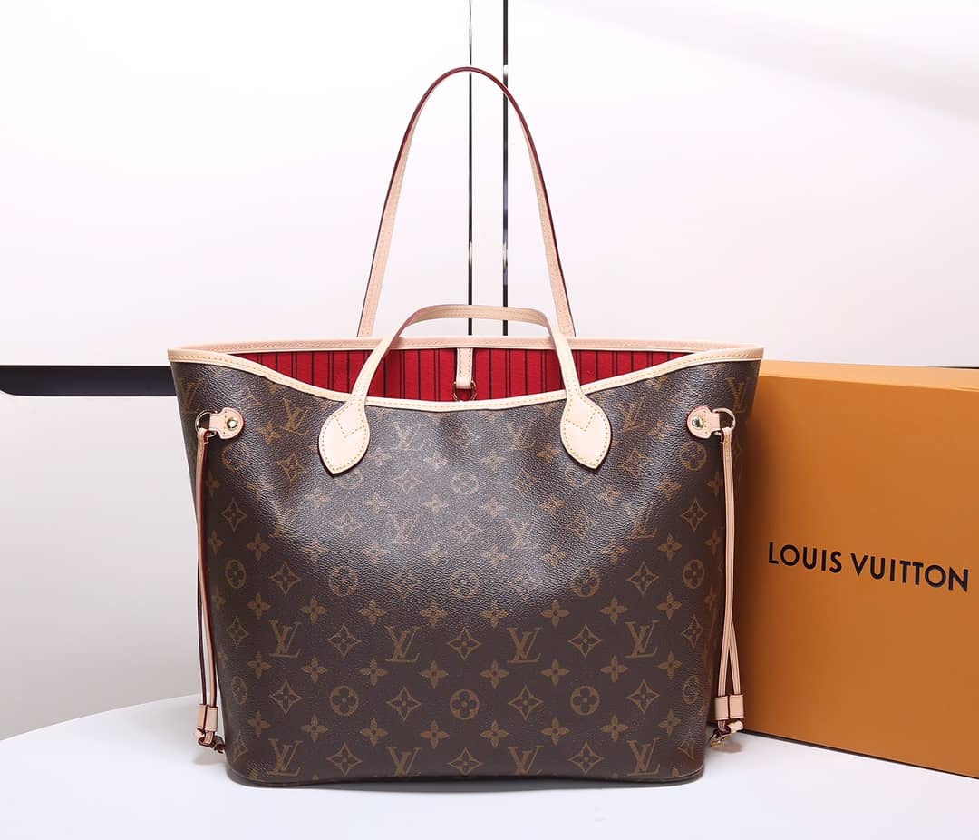 Louis Vuitton Monogram Neverfull MM Bag Replica Red M40995