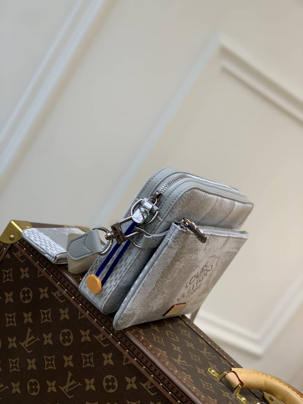 Louis Vuitton Trio Damier Salt Stone Grey N50068 Replica Messenger Bag