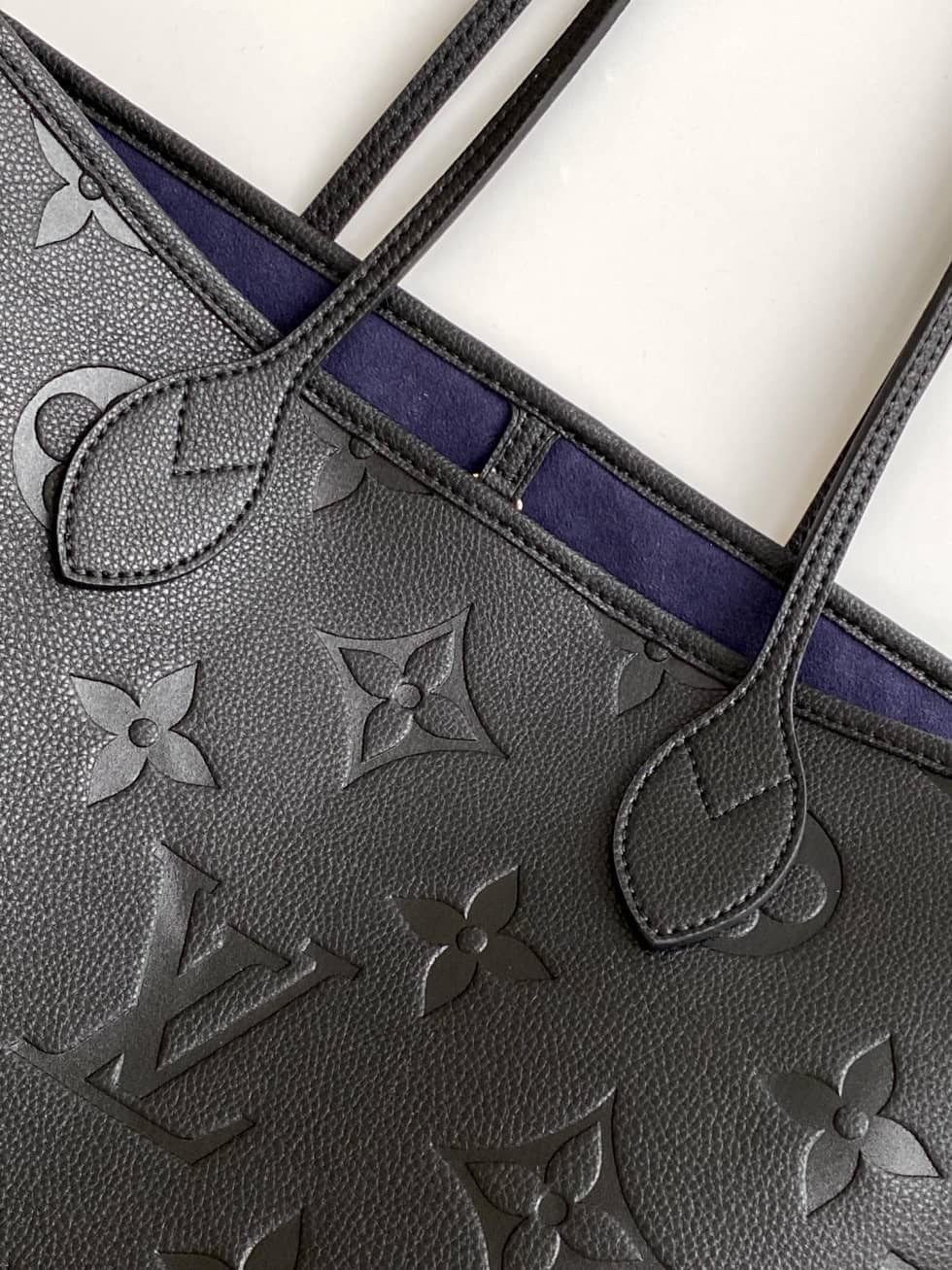 Louis Vuitton Monogram Empreinte Neverfull MM Black M45686 Replica Tote