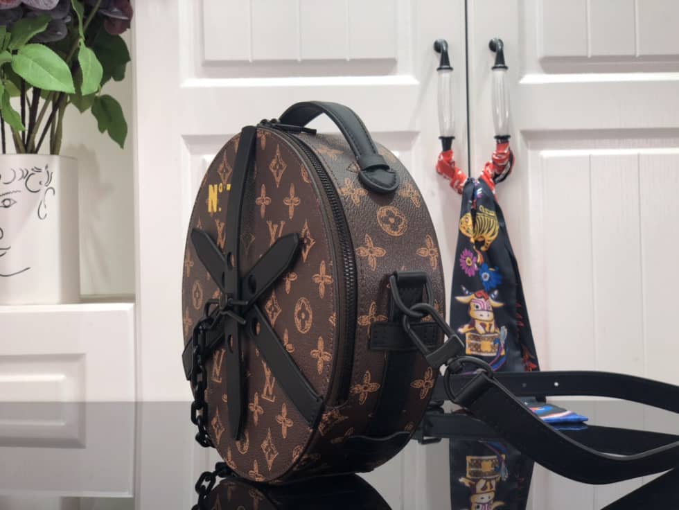 Louis Vuitton Wheel Box Monogram Brown M59706 Replica Crossbody Bag