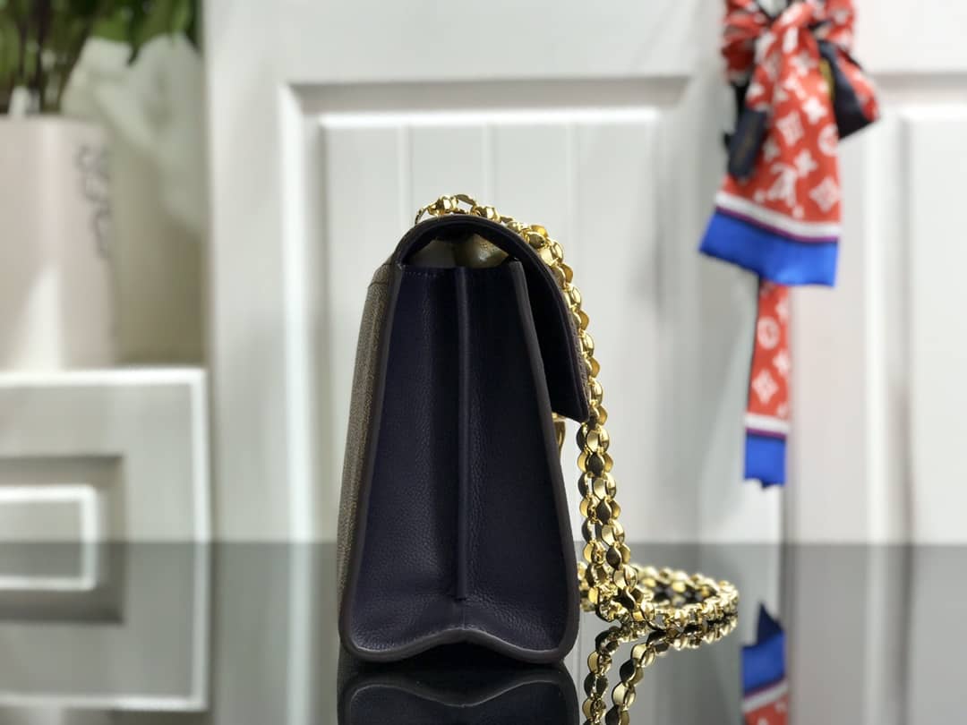 Louis Vuitton Monogram Canvas Victoire Chain Bag Replica Blue M41731