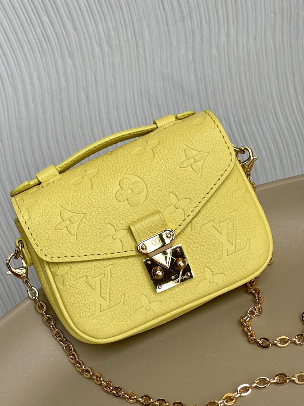 Louis Vuitton Micro Mtis Monogram Empreinte Yellow M81407 Replica Crossbody Bag