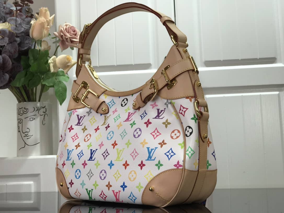 Louis Vuitton Monogram Multi Color Greta Shoulder Bag Replica White M40196