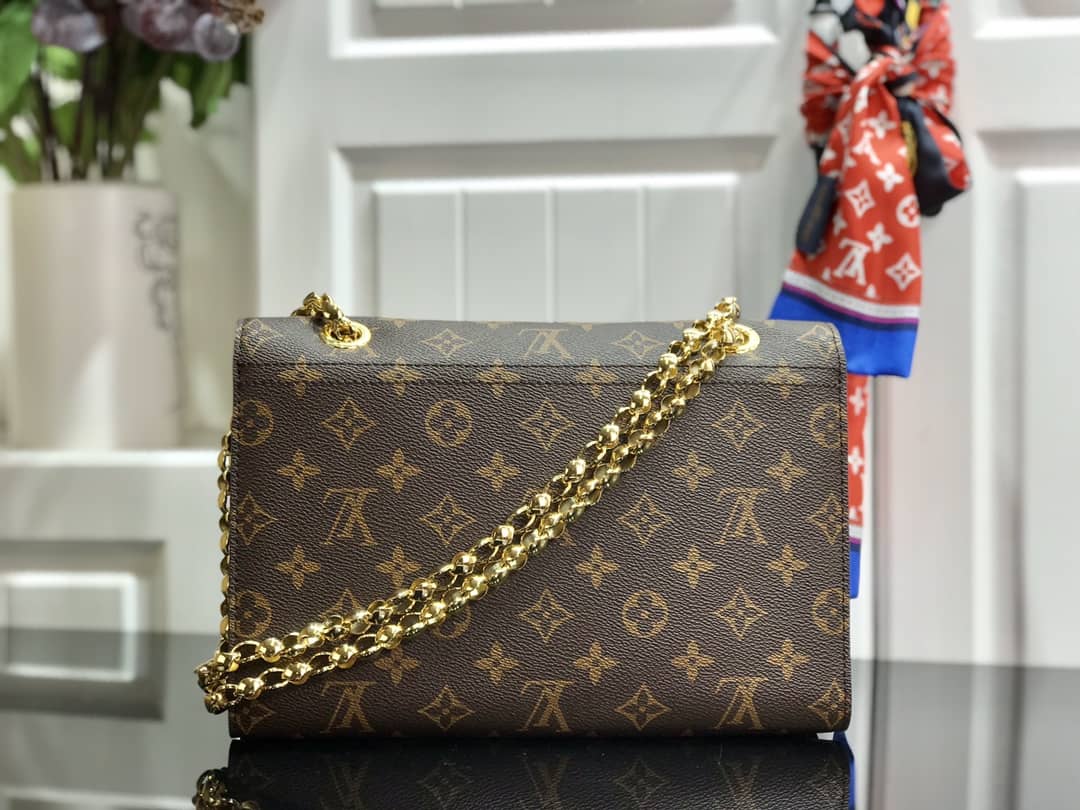 Louis Vuitton Monogram Canvas Victoire Chain Bag Replica Blue M41731