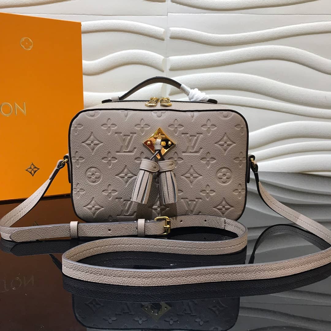 Louis Vuitton Monogram Empreinte Saintonge Replica Bag Gray M44606