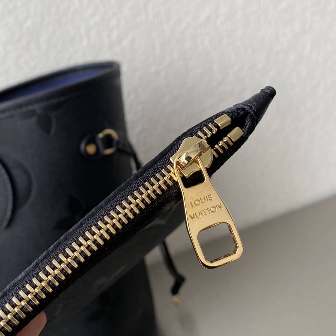 Louis Vuitton Neverfull Dupe MM Monogram Empreinte Leather Bag M45685