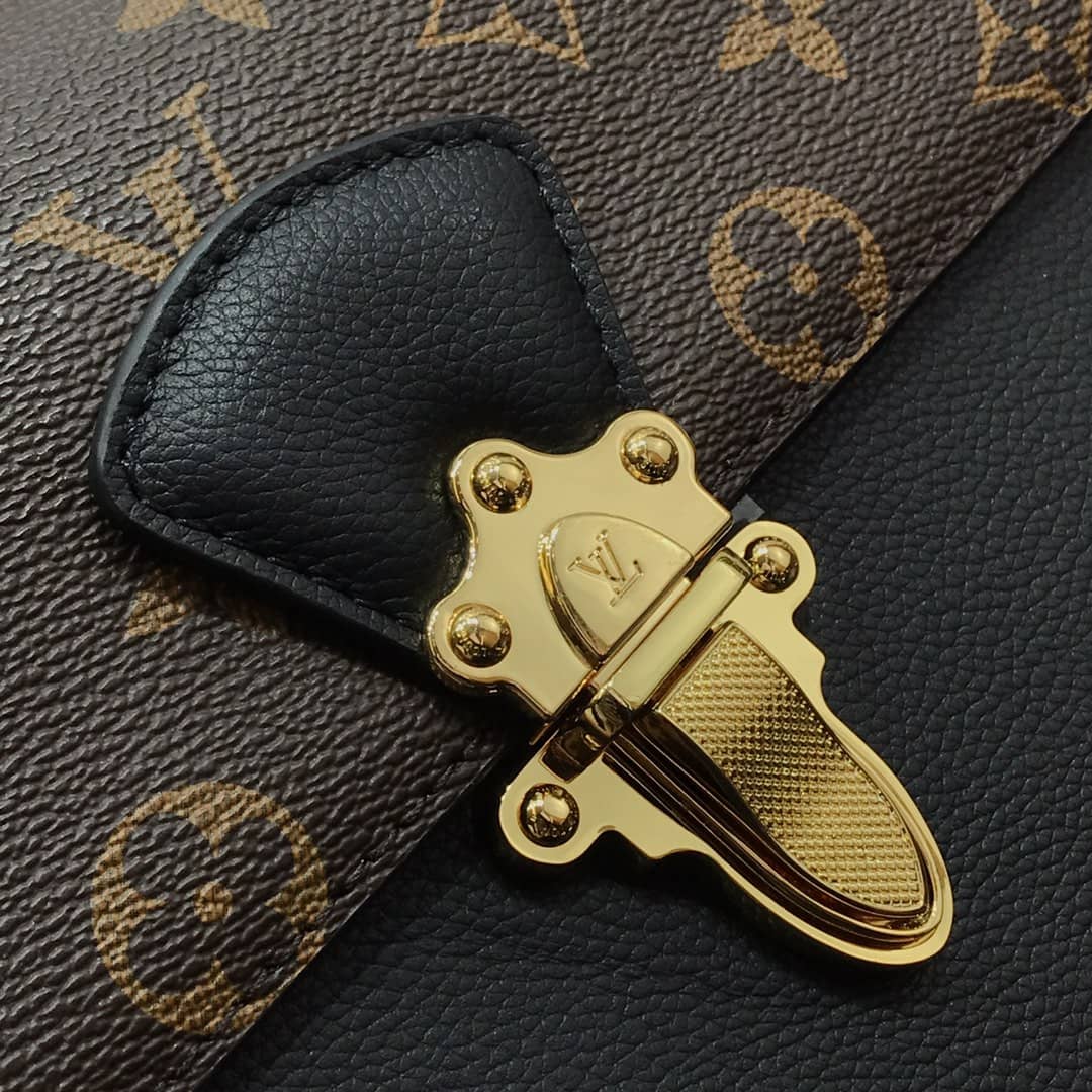 Louis Vuitton Monogram Canvas Victoire Chain Bag Replica Black M41731