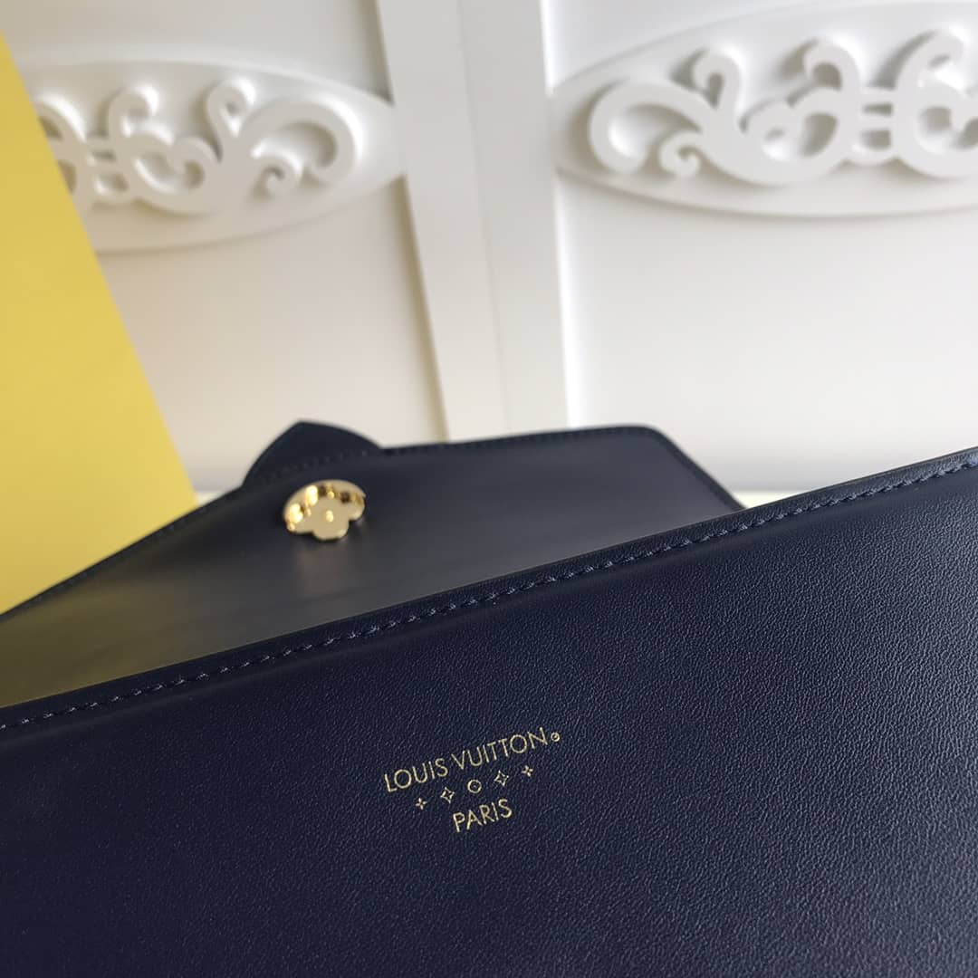 Louis Vuitton Pont9 Neuf Leather Replica Shoulder Bag Blue M55948